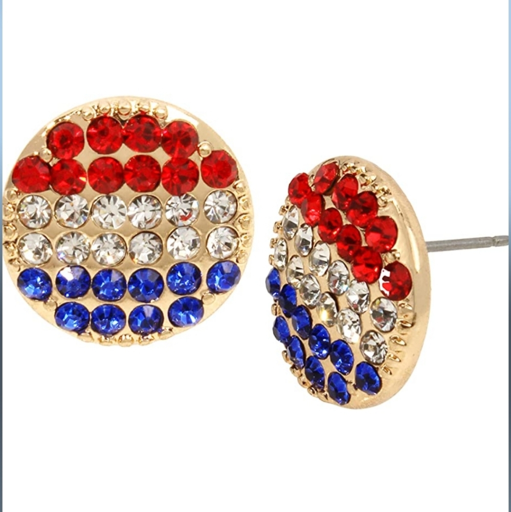 Betsey Johnson | Round Stud Earrings.